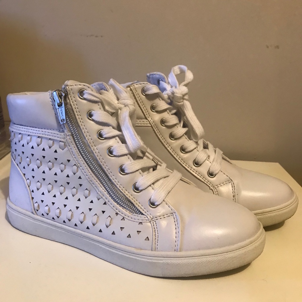 White sneakers